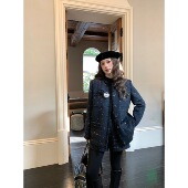 永夜星河 高级感显贵重工粗花呢混纺羊毛外套 MER 现货 EAU