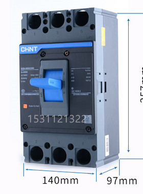 正泰昆仑塑壳式断路器NXM-400S/33003P315A320A350A400A升级版NM1