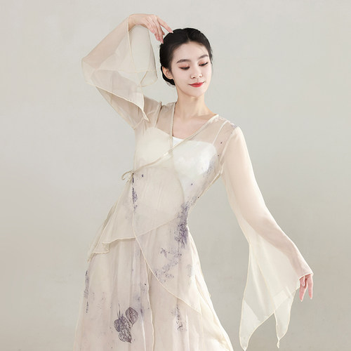 古典舞蹈服女飘逸纱衣身韵仙艺考
