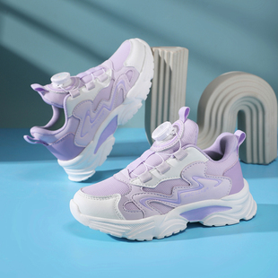 女孩跑鞋 ABC女童鞋 儿童轻便软底跑步运动鞋 小学生网面透气鞋 春季