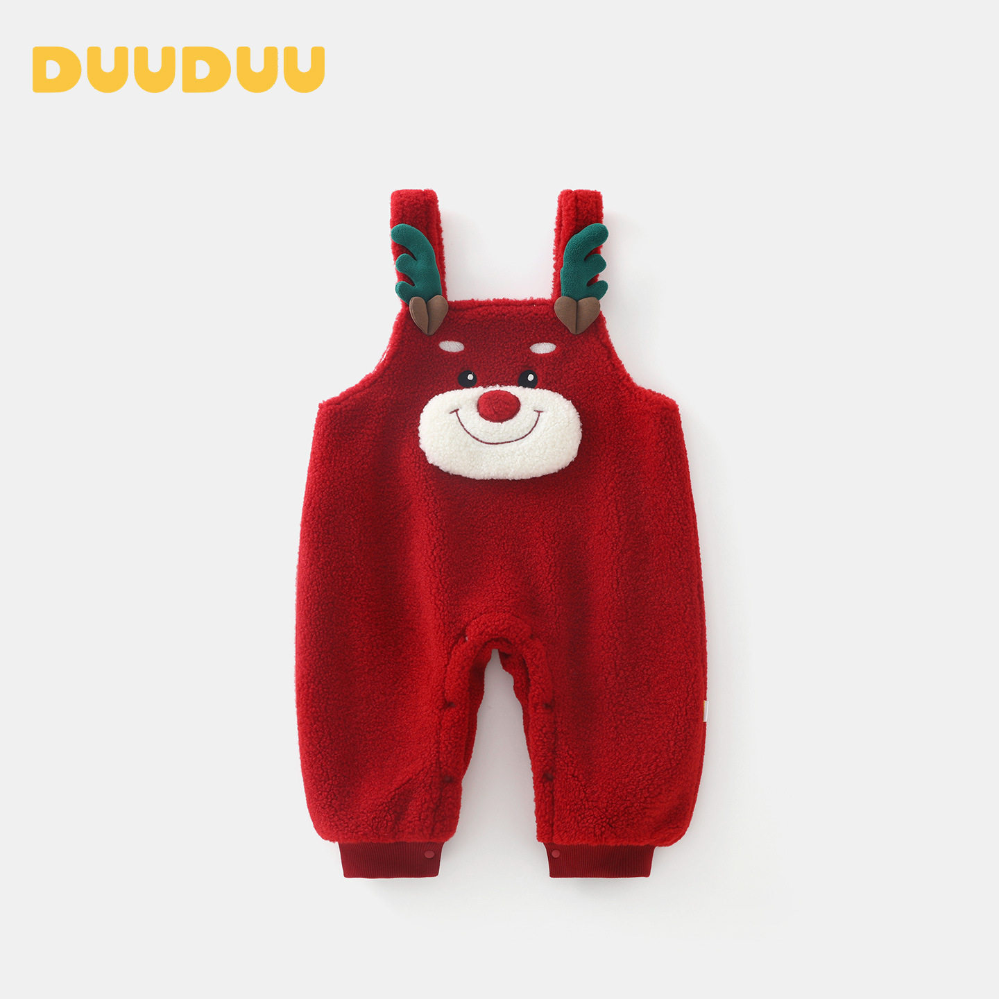 DUUDUU红色爬服小月龄男女宝宝裤子2025新款小童保暖裤婴儿背带裤,童装/婴儿装/亲子装,裤子,淘宝优惠券,粉丝福利购,淘宝优惠卷
