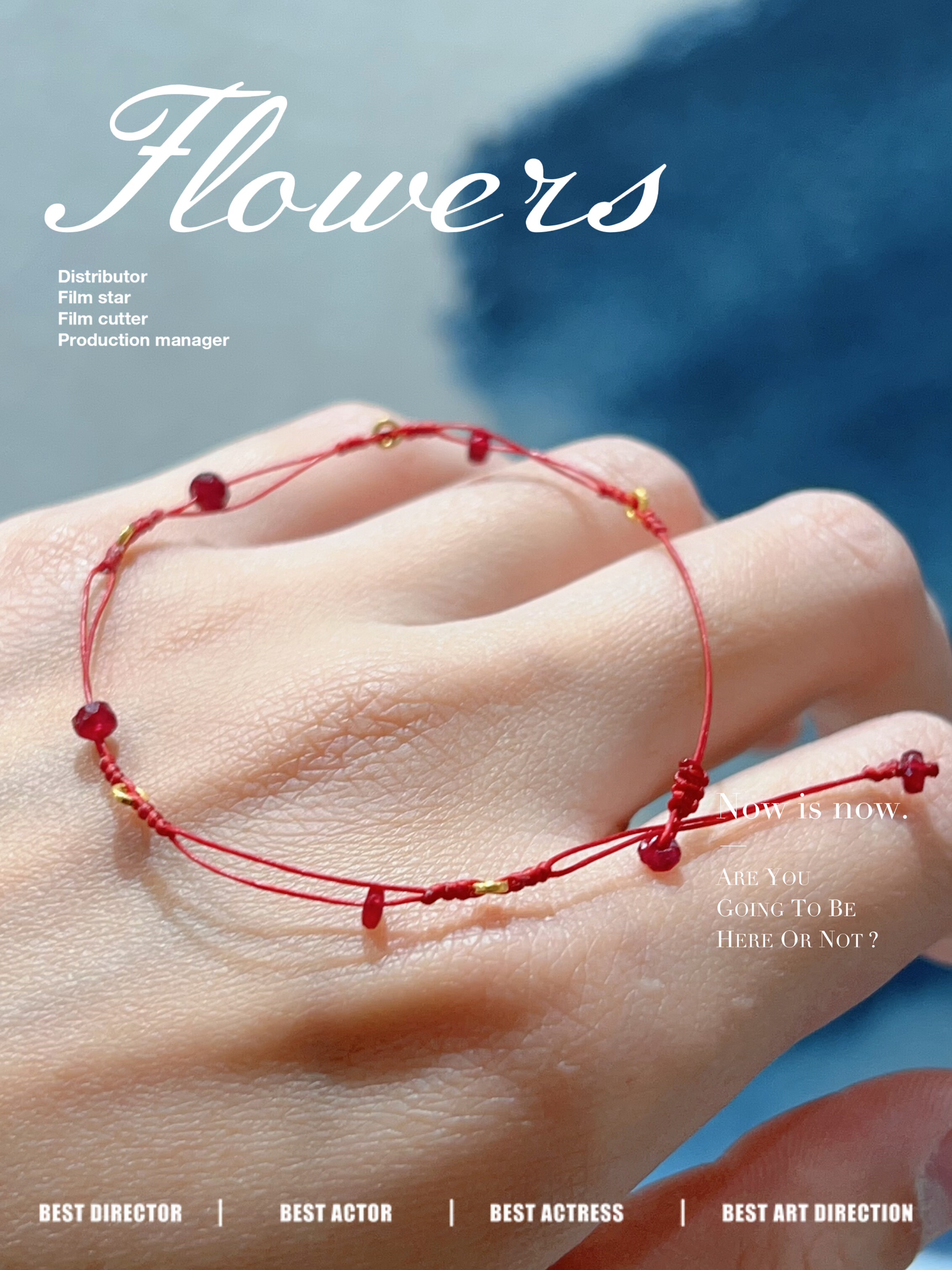 红宝石本命年转运双层小红绳手链