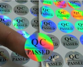 镭射QC passed 认证标签 QC不干胶标贴 QC标贴印刷 QC检验标签
