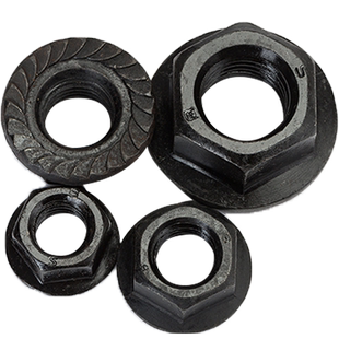 8级淬火加厚法兰带垫螺帽六角法兰面高螺母法兰高螺母压板母M8M30