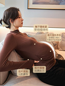 孕妇保暖套装 透气半高领内搭t恤 春夏款 秋冬季 德绒加厚上衣打底裤