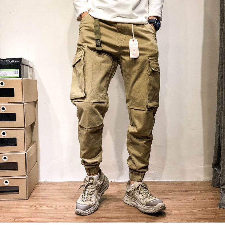 美式复古工装裤男款春秋季