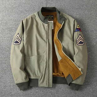 冬季棉衣外套狂怒坦克服加绒阿美咔叽美式复古棒球工装夹克棉服男