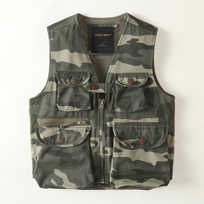 秋冬迷彩马甲男士户外登山露营多口袋战术背心钓鱼潮工装马夹上衣,男装,常规马甲,淘宝优惠券,粉丝福利购,淘宝优惠卷