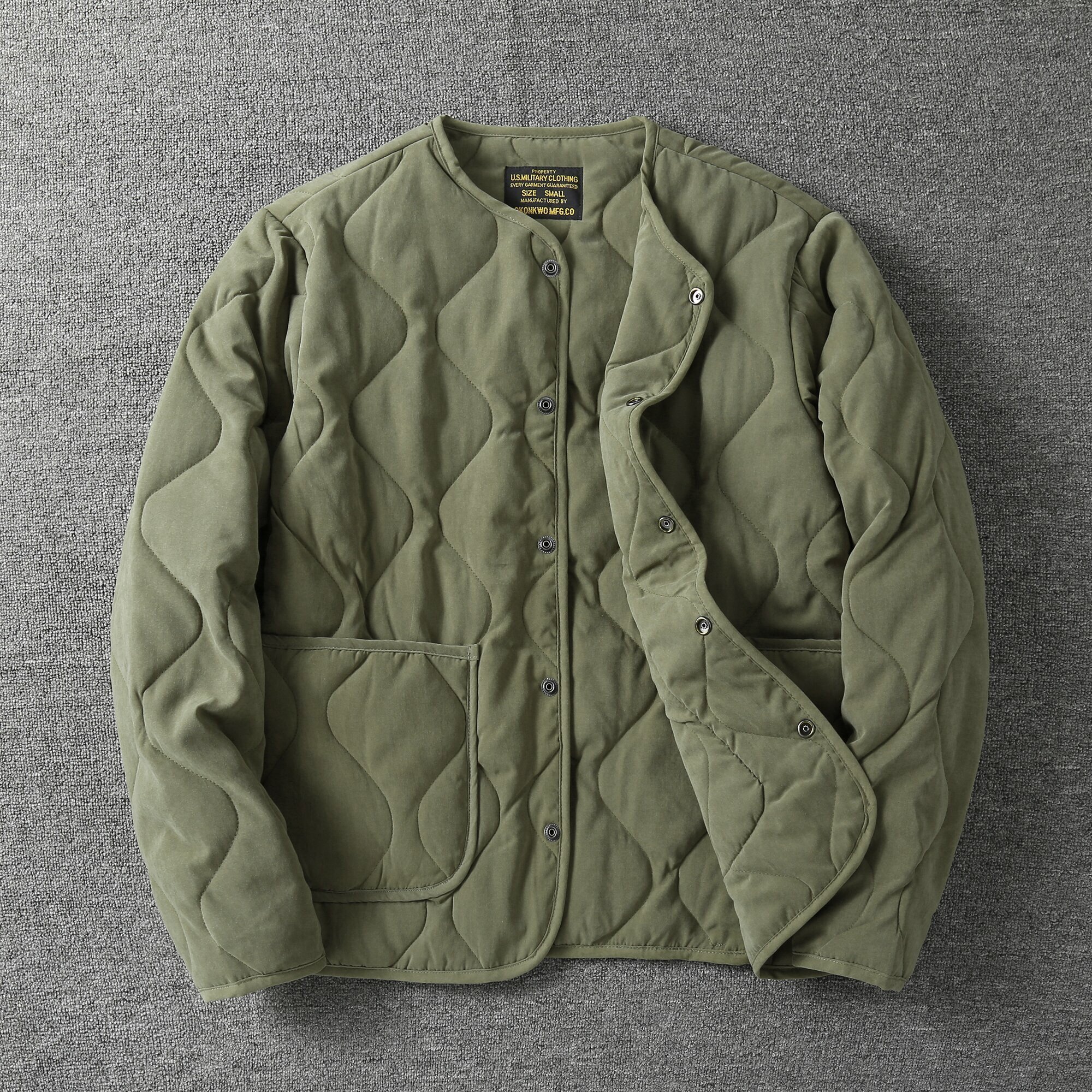 冬季复古棒球服外套加厚夹棉工装夹克M65内胆棉衣男士保暖小棉袄