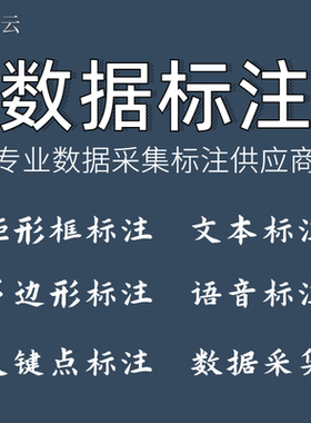 数据标注团队深度学习物体识别图片拉框图像数据集分类定制