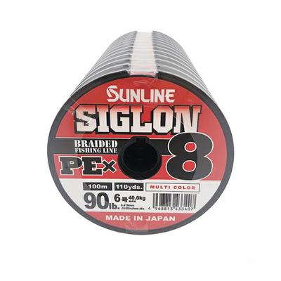 sunline桑濑SIGLON喜格龙8编五彩编织线PE线100米12连盘路亚渔线