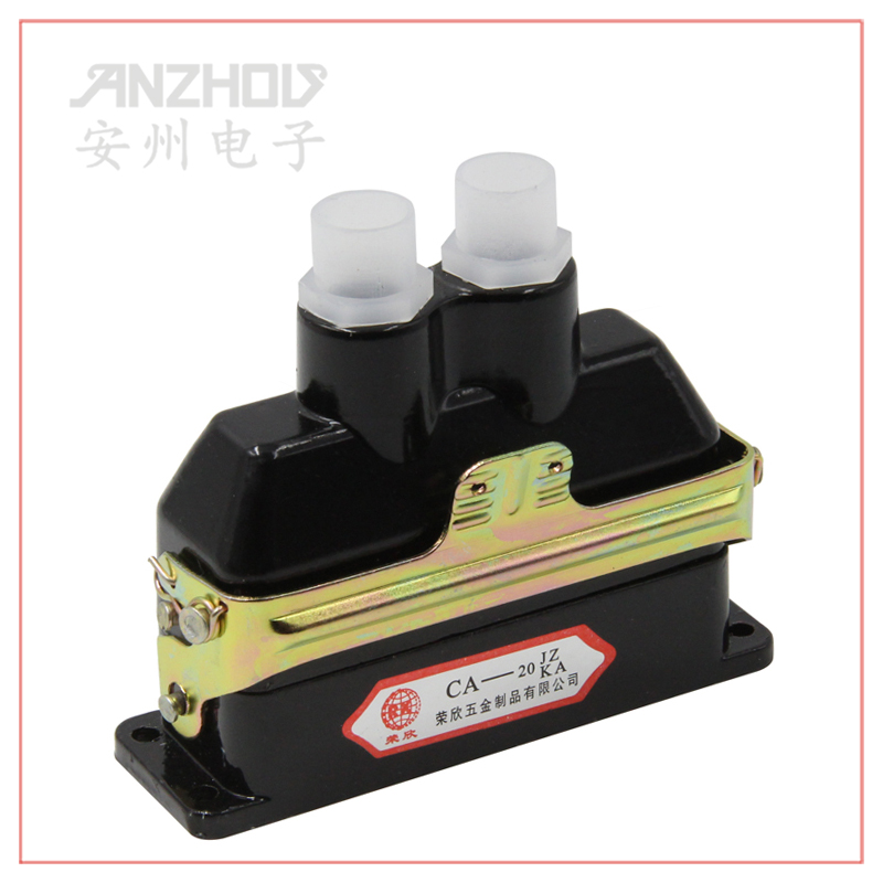 20芯 矩形航空插 二孔进线 CA20-JZ2/KA 航空插 接插件 CA-20JZ2