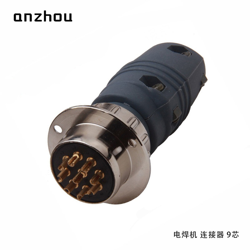 送丝机电焊机连接器松下9芯航空插头/插座hd-006 core plug