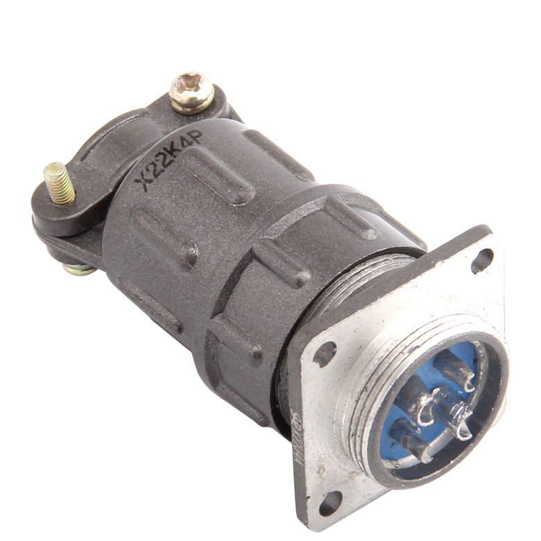 4芯 航空插头 正装X22K4P X22J4A 反装插头X22J4P X22K4A