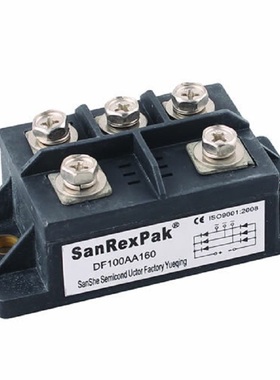 SanRexPak 100A三相整流桥DF100AA160 DF100AA120 DF50/75AA160