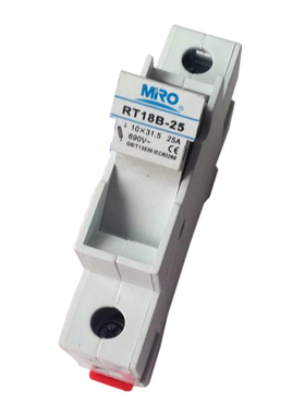 MIRO茗熔 10×31.5mm熔断器底座 RT18B-25 保险丝座 25A690V