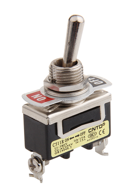 CNTD昌得 C511R 15A 自复位 钮子开关 2脚2档  拨动开关 C5R11B