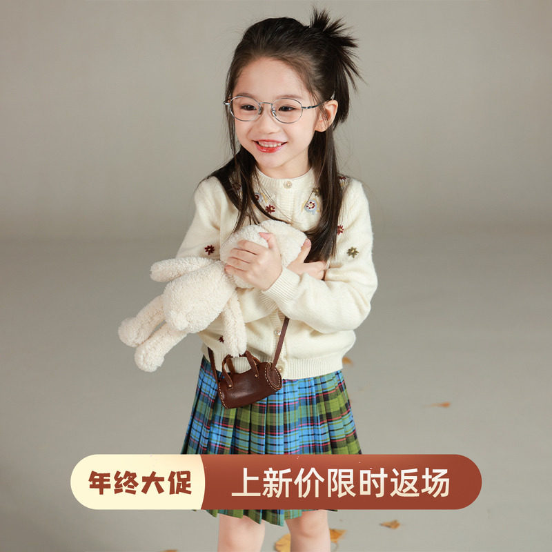大耳象女童绣花毛衣开衫秋季新款宝儿花朵纯羊毛保暖针织衫上衣,童装/婴儿装/亲子装,毛衣/针织衫,淘宝优惠券,粉丝福利购,淘宝优惠卷