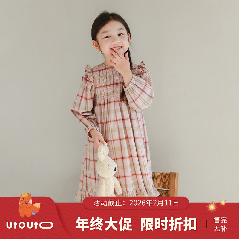大耳象女童格子打缆连衣裙春季新款儿童小女孩裙子,童装/婴儿装/亲子装,连衣裙,淘宝优惠券,粉丝福利购,淘宝优惠卷