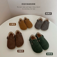 Флисовая зимняя обувь для девочек, детская одежда, 2022, в западном стиле