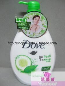 多芬沐浴露 清爽水嫩1000ml小黄瓜绿茶清新香氛清洁保湿【包邮】