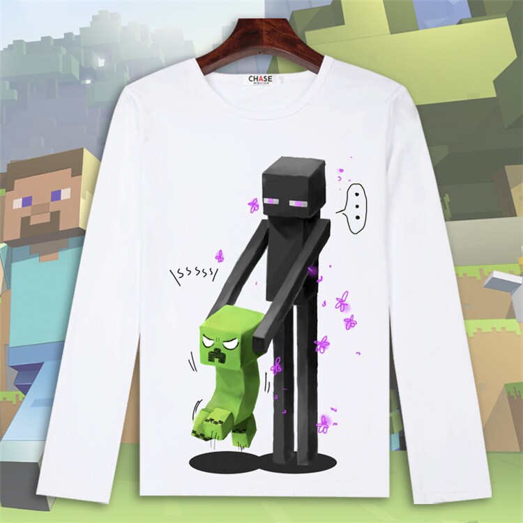 我的世界T恤苦力怕Minecraft周边长袖男游戏秋季衣服男女在类目 男装, T恤中 - 来自Buy2taobao.com提供专业的淘宝代购服务