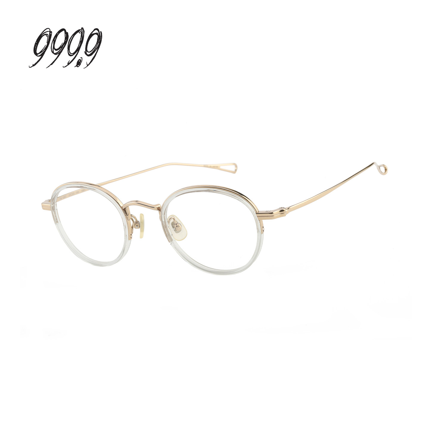 FOUR NINES 999.9眼镜架女圆框板材钛金光学近视眼镜架男FN-1847