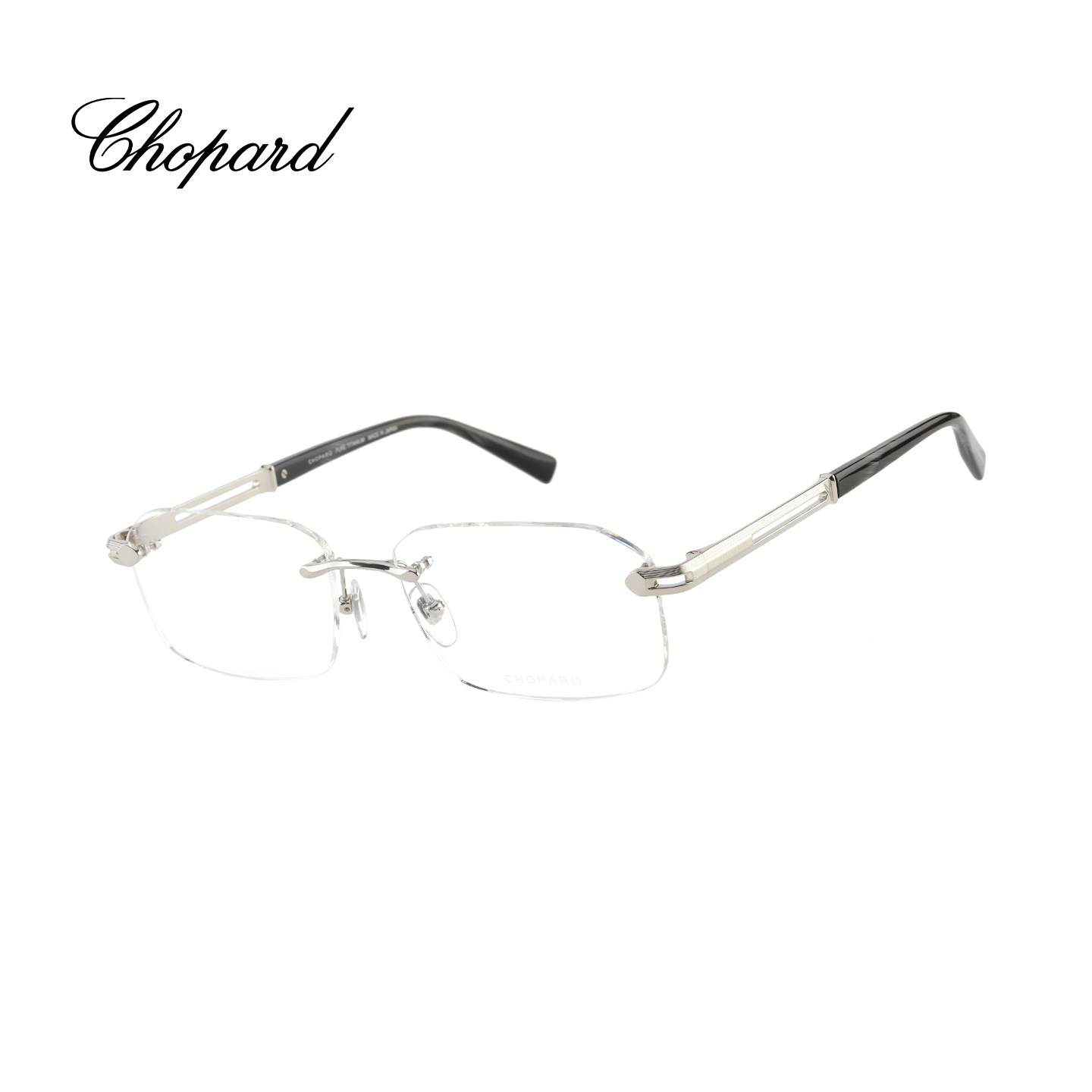【门店现货】CHOPARD萧邦眼镜框男王星越同款钛金无框眼镜VCHL97J