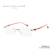 KEN KO308 OKUYAMA奥山清行眼镜无框高级设计感镜框钛架镜框男女款