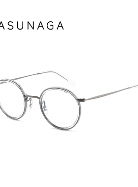 增永眼镜框MASUNAGA圆形镜架复古文艺小脸男女日本手工造 GMS-804