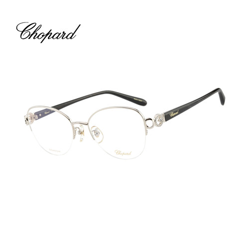 CHOPARD/萧邦猫眼半框钛金眼镜架