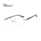 CHOPARD萧邦眼镜框女士猫眼半框镶钻石钛金光学近视眼镜架VCHL17J