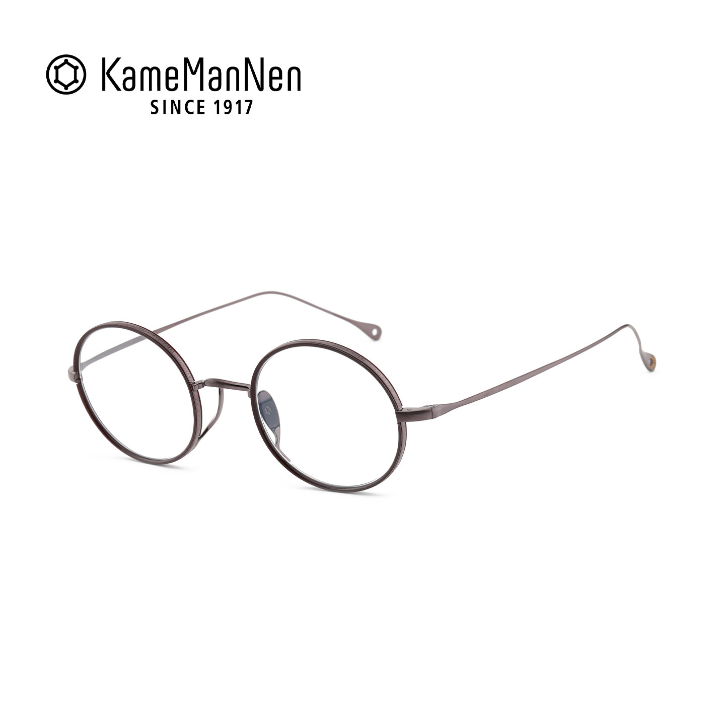【门店自提】KameManNen万年龟钛金近视眼镜框男复古镜架KMN-7307
