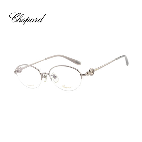 CHOPARD/萧邦钛金椭圆半框眼镜架