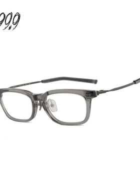 【门店自提】999.9眼镜框男逆R铰链日本手工钛金眼镜架女NPM-211