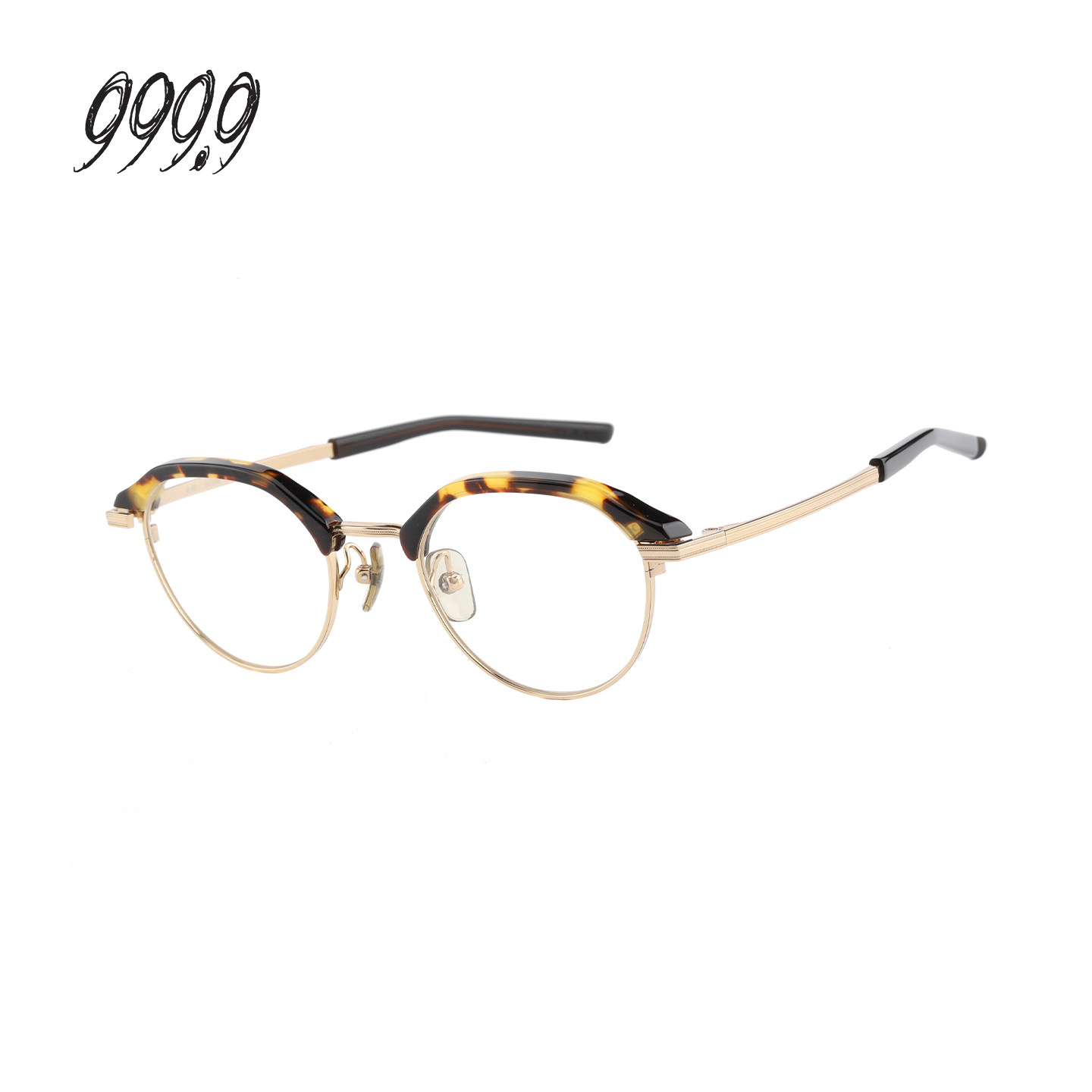 【门店自提】999.9眼镜男女日本手工皇冠半框眉框镜架可配镜 M-67