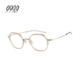 999.9眼镜新款 140 男女日本手造全框圆形镜架复古风近视可配镜片M
