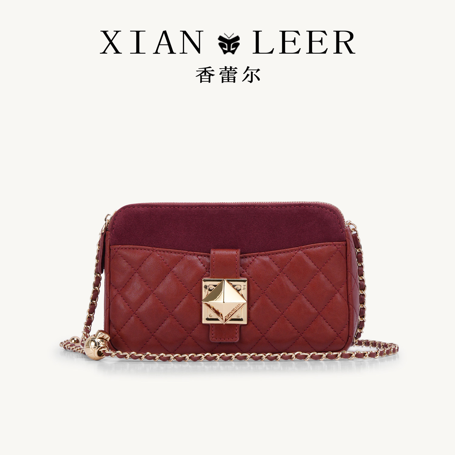 XIANLEER香蕾尔女包2025新款女士链条包小众设计高级感单肩斜跨包,箱包皮具/热销女包/男包,通用款女包,淘宝优惠券,粉丝福利购,淘宝优惠卷