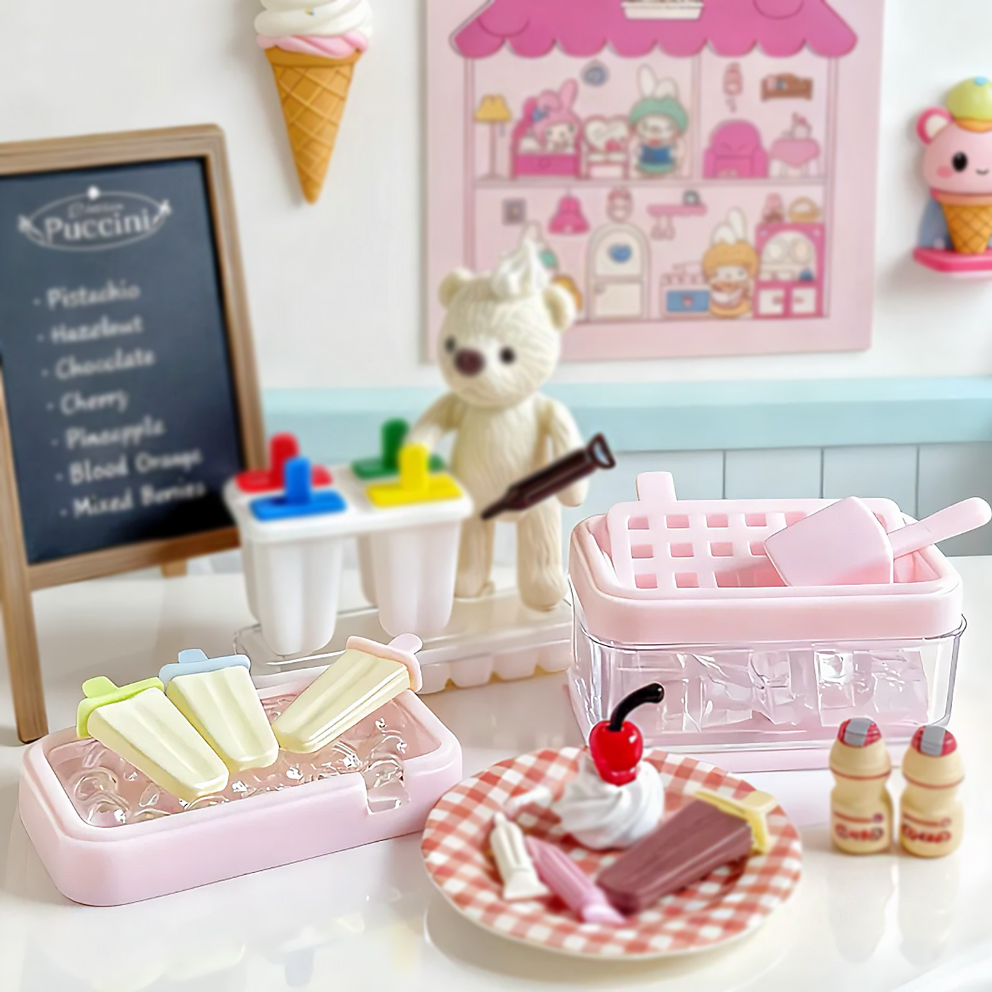 迷你微缩场景双层制冰盒冰块冰格