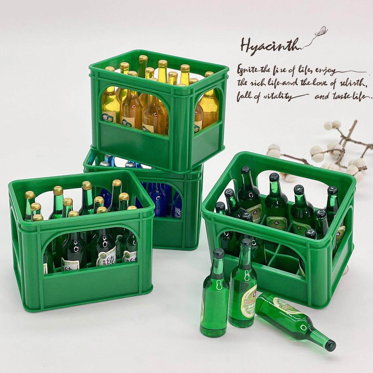 迷你微缩食玩仿真啤酒模型摆设