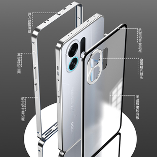 适用于OPPO K13TurboPro手机壳金属边框k13totbupro镜头圈保护套全包边框磨砂背板后盖加厚防摔铁硬壳男