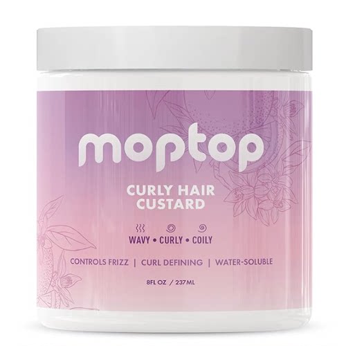 MopTop Curly Hair Gel Custard - Styling Gel for Moisturizing