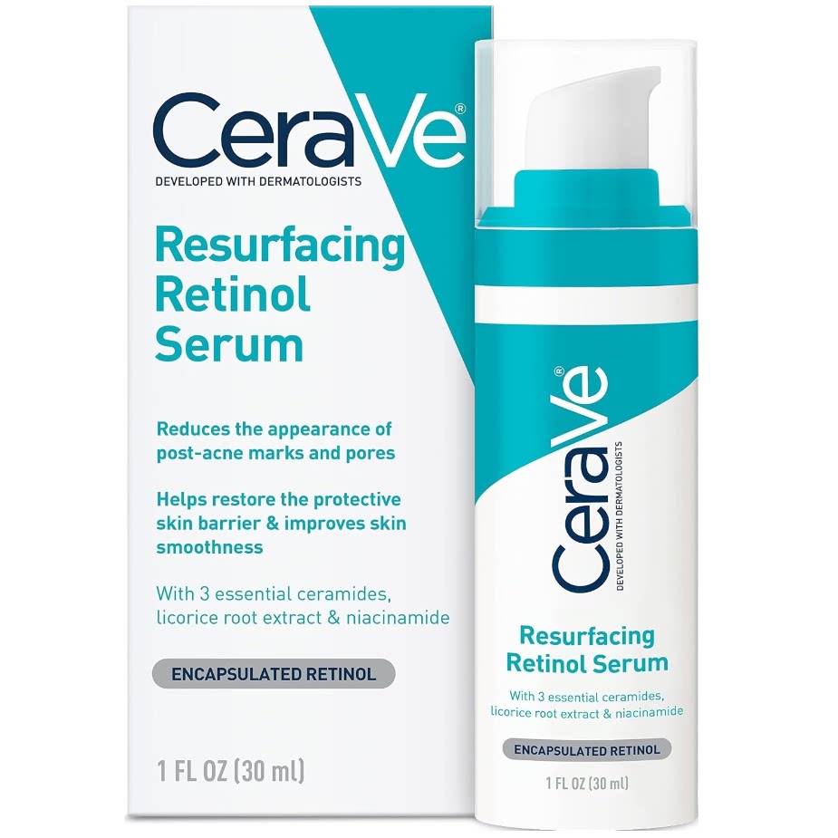 CeraVe Resurfacing Retinol Serum For Post Acne Marks, 30 ml