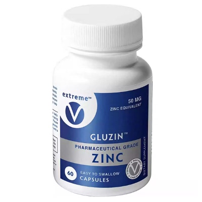 美国代购Gluzin 50MG Pharmaceutical Grade Zinc Vegan Friendly