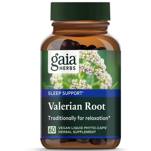 Root Capsules Gaia Valerian Support Sleep Herbs Natural