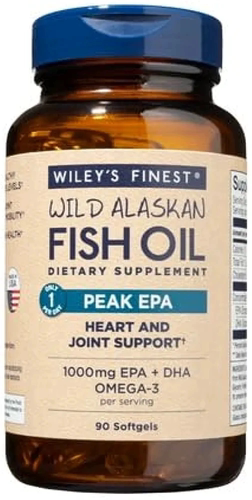 Wiley's Finest Wild Alaskan Fish Oil Peak EPA - Triple Stren