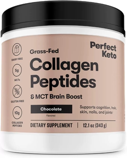 美国代购Perfect Keto Collagen Peptides Protein Powder with M