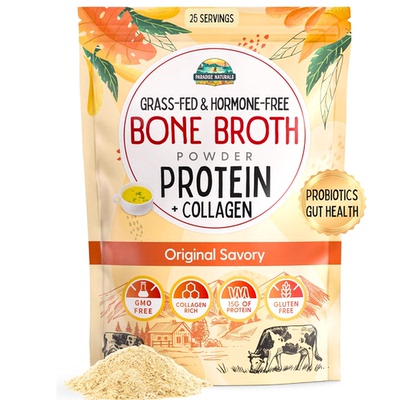 Organic Bone Broth Protein Collagen Powder, Original Savory