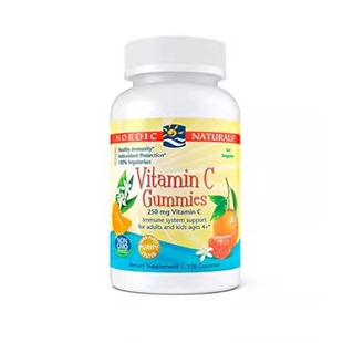 Nordic Naturals Vitamin C Gummies， Tart Tangerine - 120 G