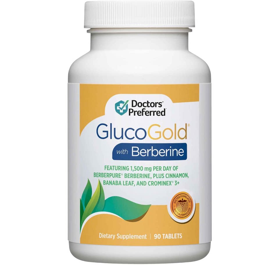 美国代购DOCTORS' PREFERRED GlucoGold with Berberine, Concent